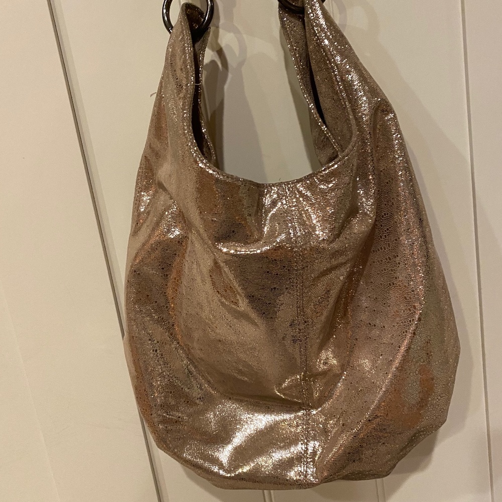 HOBO Gold Metallic Bag